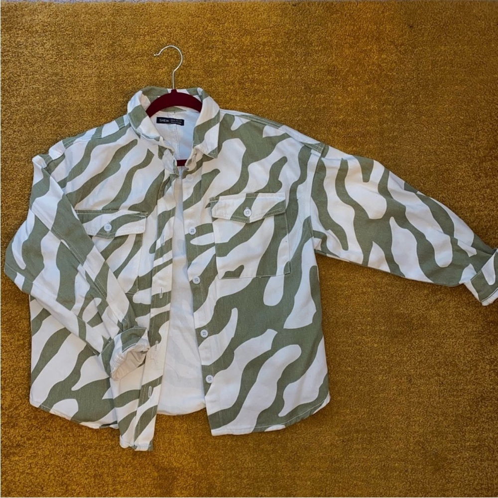 Green Zebra Jean Jacket